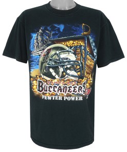 Nfl Tampa Bay Buccaneers Pewter Power T-Shirt 1990S Vintage Tshirt Unisex Sport Sweatshirt Hoodie Gift
