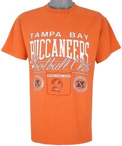 Nfl Tampa Bay Buccaneers Single Stitch T-Shirt 1980S Vintage Tshirt Unisex Sport Sweatshirt Hoodie Gift