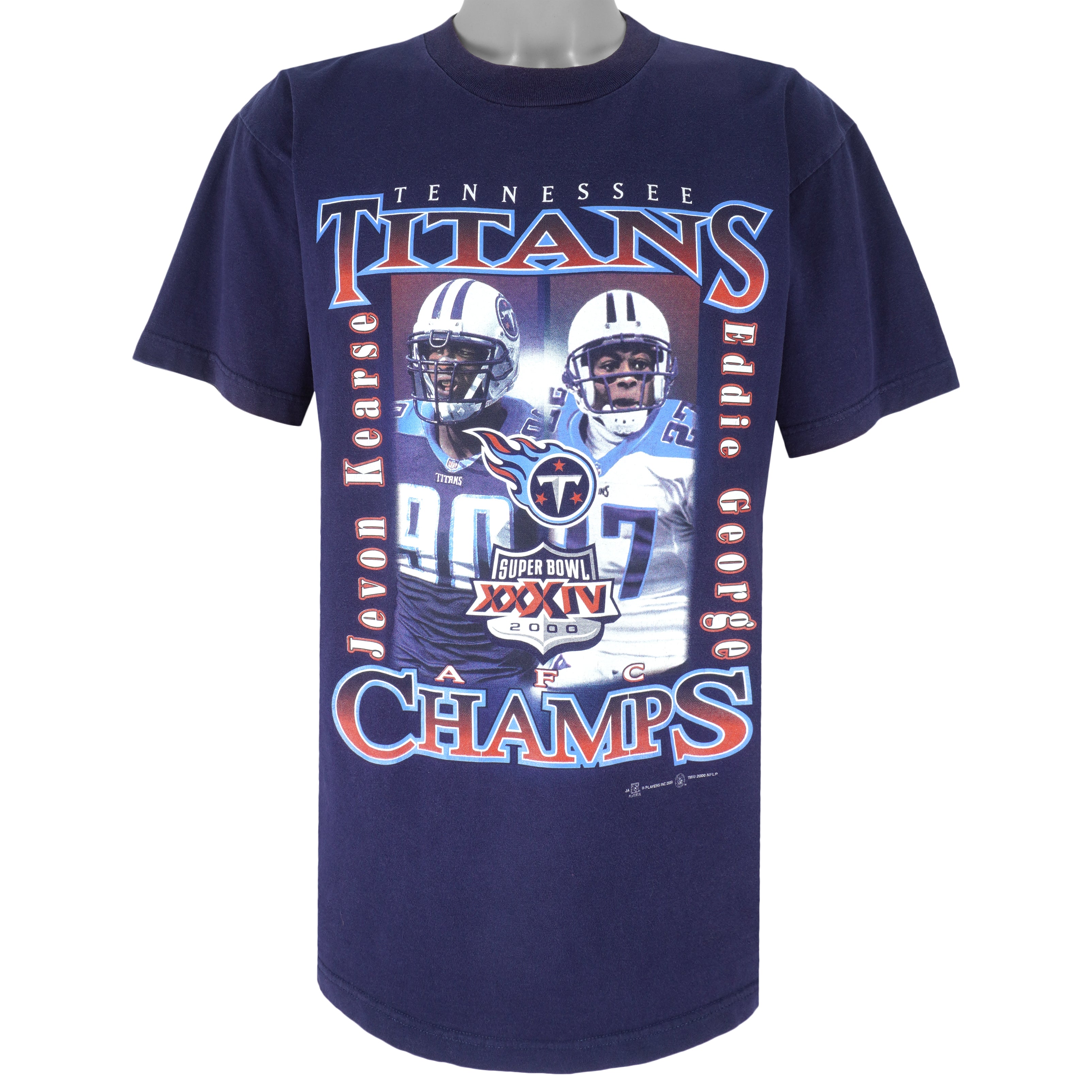Nfl Tennessee Titans Afc Champs Kearse & George T-Shirt 2000 Vintage Tshirt Unisex Sport Sweatshirt Hoodie Gift