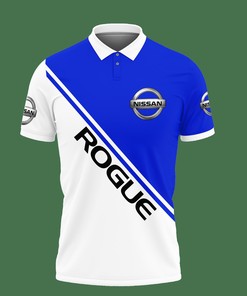 Nissan Rogue Nqp-Ht Polo Shirt Ver 1 in Blue: Athletic and Trendsetting with 3D Print