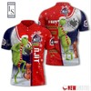 Njit Highlanders Grinch Steals Christmas with Polo Collar Polo Shirt