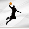 Non Slip Absorbent Basketball Player Dunk Rug - Perfect for Living Room and Entryway with a Sporty Design