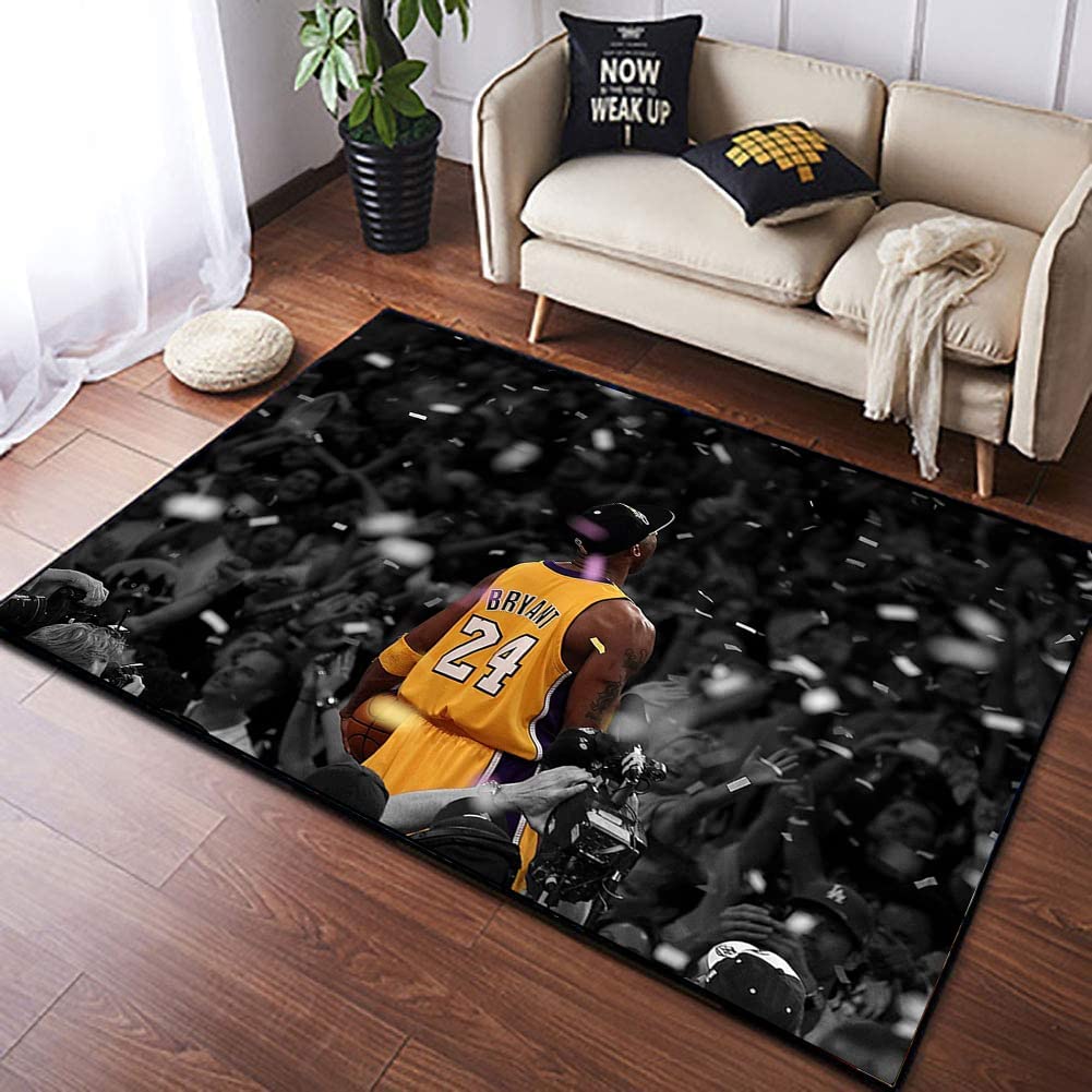 Non Slip Basketball Area Rug - Ideal Home Decor for Boys Bedroom, Living Room, Sofa and Perfect Gift for Teenage Boys