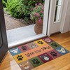 Non-Slip Absorbent Wipe Your PawsRug - Ideal for Cat Owners and Pet Lovers