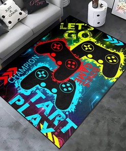 Non-Slip Crystal Floor Mat T-Shirt, Hoodie, Sweatshirt: Gaming Video Game Area Rugs Controller Gamepad Carpets