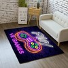 Non-Slip Floor Polyester Mat T-Shirt, Hoodie, Sweatshirt: Boys Gamepad Area Rugs Large Carpet Kids Gamer 3D Printed Controller Decor