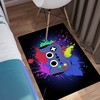 Non-Slip Funny Carpet for Large Game Area Rugs with 3D Printed Gamepad Controller: Comfortable Floor Rugs