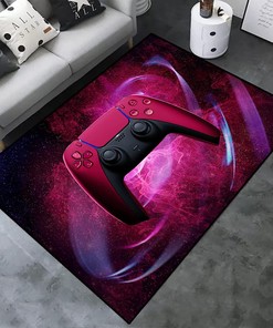 Non-Slip Game Area Rug for Living Room/Bedroom- 3D Gamer Carpet with Controller Player Boys Gifts