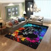 Non-Slip Gamer Area Rug for Boys' Room: Printed Gamepad Carpets for Living Room or Bedroom Decor