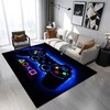 Non-Slip Gamer Carpet for Boys, Teens and Game Room Decor, Modern Area Rugs with Game Controller Gamepad Pattern