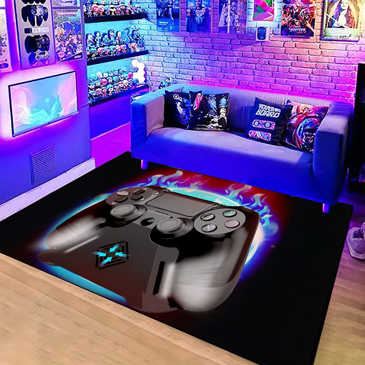Non-Slip Gamer Rugs with Game Controller Design - Ideal for Home Area Decoration - Image 2
