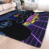 Non-Slip Gamer Video Gamepad Area Rug for Boys - Ideal Large Area Rug Carpet for Living Room and Playroom