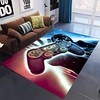Non-Slip Gaming Carpets- 3D Gamer Gaming Pattern Area Rug with Game Controller Design-Gamer Room Decor