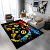 Non-Slip Gaming Rugs and Doormats with Game Controller Gamepad Pattern for Boys, Teens, and Gamer Décor