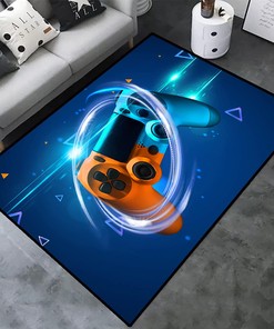 Non-Slip Polyester Game Area Rugs for Gaming Consoles - Video Games Mat Home Decoration for Gamer Boys