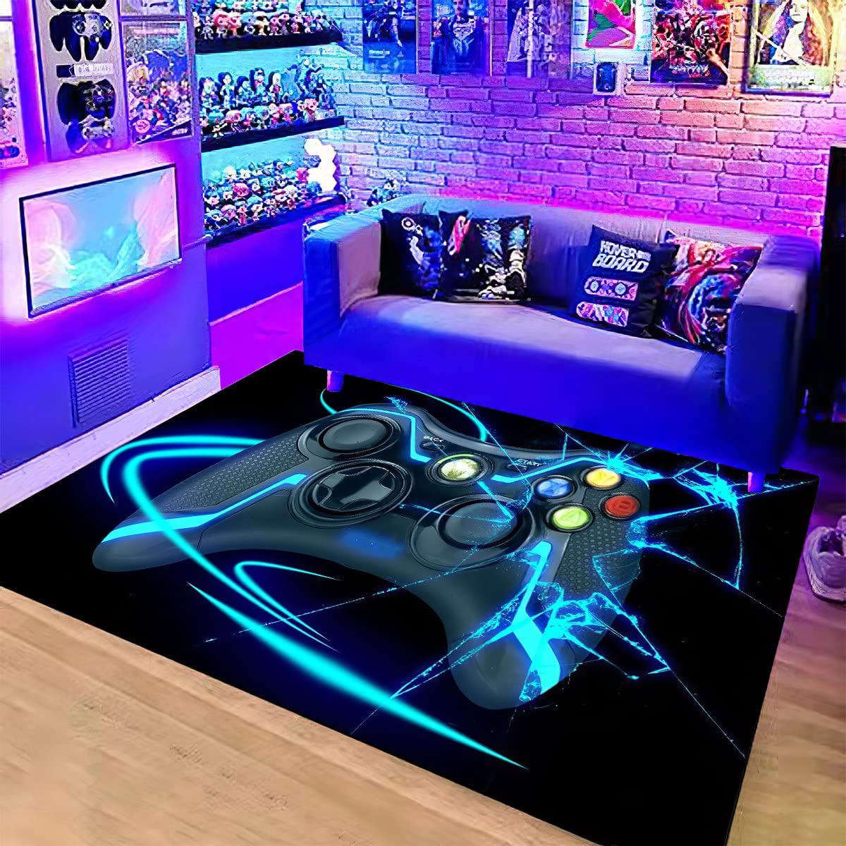 Non-Slip Polyester Gamer Carpets - Perfect for Living Room & Bedroom - Image 2