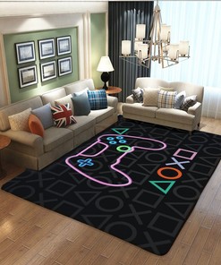 Non-slip Crystal Floor T-Shirt, Hoodie, and Sweatshirt Game Rugs for Large Game Room, Large Area Rugs for Living Room and Bedroom Decor