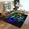 Non-slip Crystal Polyester T-Shirt, Hoodie, and Sweatshirt Gamepad Rugs for Boys' Bedroom, Perfect Area Rugs for Living Room and Playroom