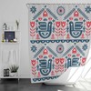 Nordic Forest Bird Shower Curtain, Scandinavian Design Bathroom Decor, Housewarming Gift Idea