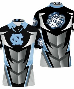 North Carolina Tar Heels Football Team All-Over Jersey - Breathable Fabric 3D All Over Print Polo Shirt
