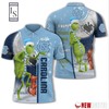 North Carolina Tar Heels Grinch Steals Christmas with All Over Print Polo Shirt