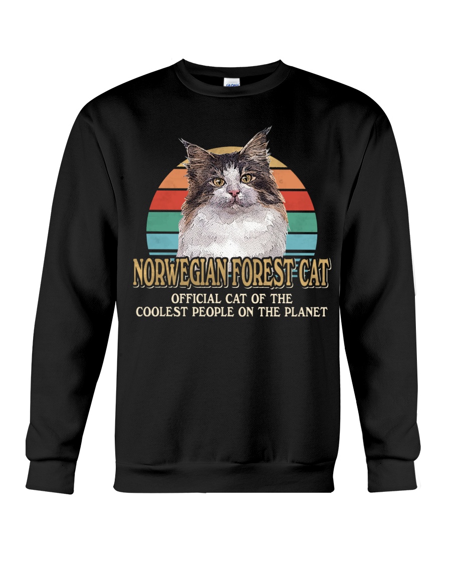 Norwegian Forest Cat Cool T-Shirt, Hoodie & Sweatshirt - Official Cat Of Cool People Plus I Love Cats Shirt - Image 4