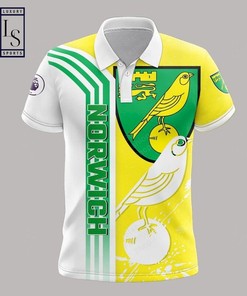 Norwich City All-Over-Print 3D Polo Shirt with Breathable Fabric