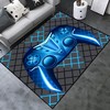 Nostalgic Gaming PC Door Mat for Boys with Joysticks Print - Perfect Gamepad Area Rug for Boys