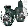 Notre Dame Fighting Irish Jack Skellington and Zero 3D Unisex Hoodie in Full Print Design