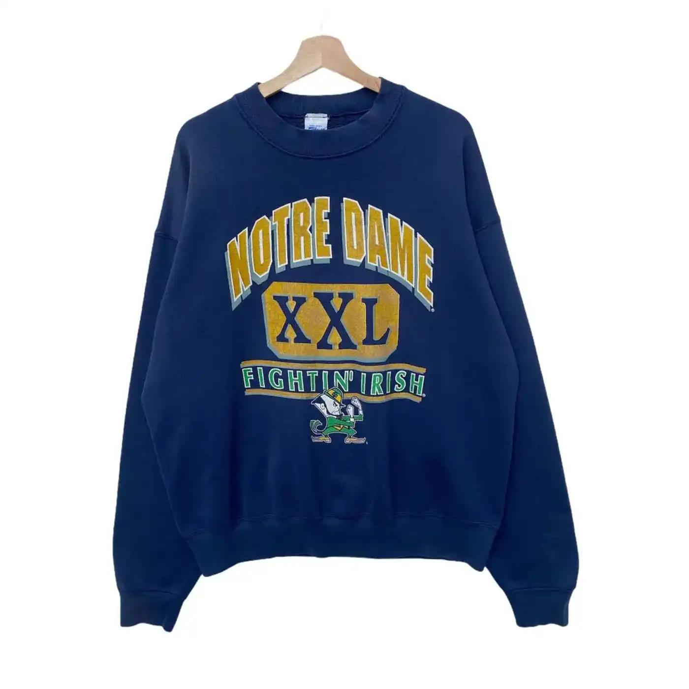 Notre Dame University Vintage Style Jumper T-Shirt, Sweatshirt, And Pullover Hoodie Reprinted