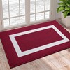 OLANLY Red Low-Profile Non-Slip Indoor Entry Rug: Absorbent Rug for a Welcoming Home