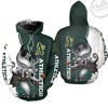 Oakland Athletics Jack Skellington and Zero 3D Hoodie in All Over Print