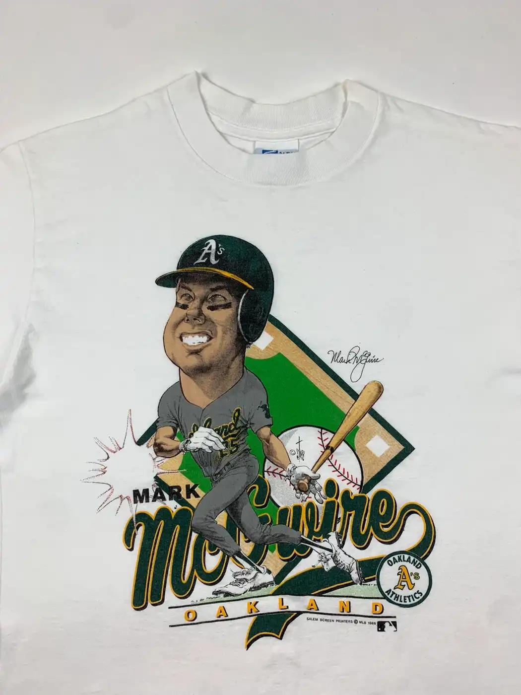 Oakland Athletics Mark Mcgwire Caricature Apparel For Fans