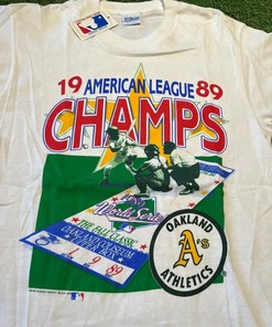 Oakland Athletics Vintage 80S Mlb Champion T-Shirt, Sweatshirt, And Pullover Hoodie New Tags