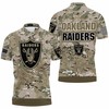 Oakland Raiders Camo Pattern Jersey - 3D All Over Print Polo Shirt Guaranteed to Keep You Comfortable
