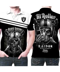 Oakland Raiders Hi Roller Skull Black Sunday Face Of Champions 3D Printed All Over Gift for Fans