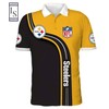 Official NFL Polo Shirt with Pittsburgh Steelers Logo