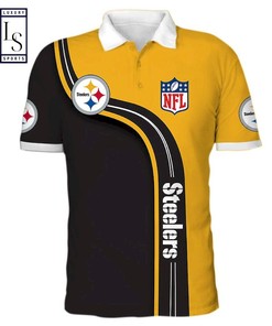 Official NFL Polo Shirt with Pittsburgh Steelers Logo