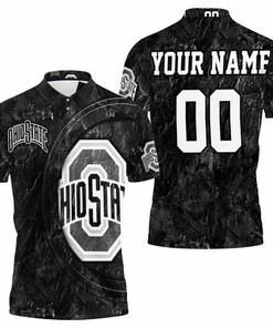 Ohio State Buckeyes Cracked Ground Printed Personalized 3D All Over Print Polo Shirt - Guaranteed Comfortable!