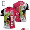 Ohio State Buckeyes Grinch Steals Christmas with Athleisure Polo Shirt