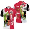 Ohio State Buckeyes I Hate Morning People 3D polo shirt jersey featuring an all-over print design and breathable fabric.