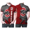 Ohio State Buckeyes Logo Football Ground Printed 3D All Over Print Polo Shirt with Breathable Fabric