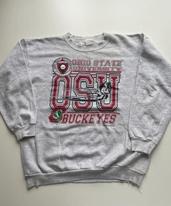 Ohio State Buckeyes Ncaa Graphic Crewneck Vintage Style T-Shirt, Sweatshirt, Hoodie Gifts For Fans