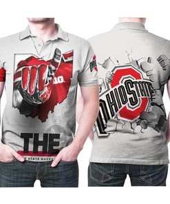 Ohio State Buckeyes Number One Team Football Logo 3D All Over Print Polo Shirt for Ultimate Fans