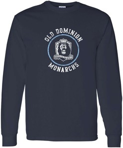 Old Dominion Monarchs State Silhouette Logo Triblend Shirt Sweatshirt Vintage Style Hoodie Gifts