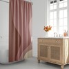 Ombre Wavy Scandinavian Abstract Shower Curtain - Minimalist Mid Century Modern and Contemporary Decor