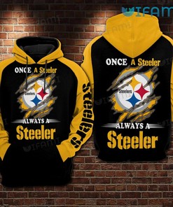 Once A Steeler Always A Steeler - Steelers All Over Print Hoodie