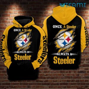 Once A Steeler Always A Steeler - Steelers All Over Print Hoodie - Image 2
