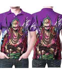 One Piece Roronoa Zoro Pirate King Printed 3D Polo Shirt as a Gift for Fans