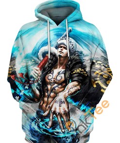 One Piece Trafalgar Law Full Print Hoodie in 3D
